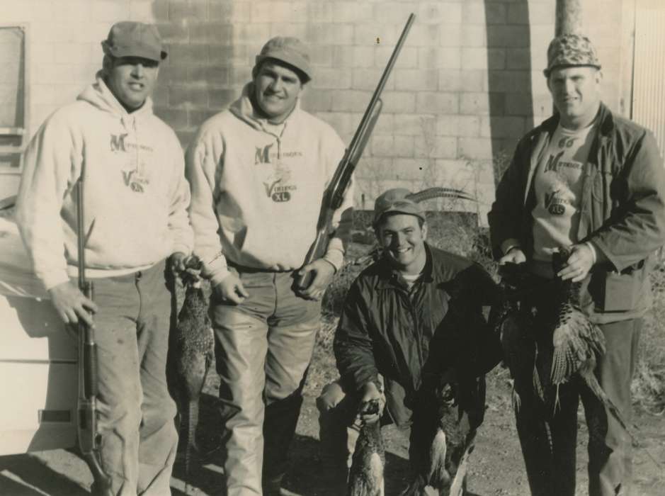 Portraits - Group, Coon Rapids, IA, pheasant, history of Iowa, Iowa History, Nixon, Charles, gun, Iowa, shotgun, Outdoor Recreation, Sports, hunting