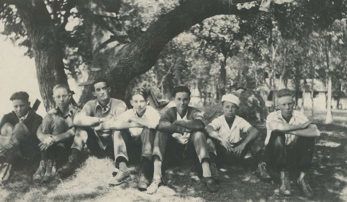 Portraits - Group, boy scouts, Clear Lake, IA, history of Iowa, Iowa History, Iowa, Outdoor Recreation, McMurray, Doug