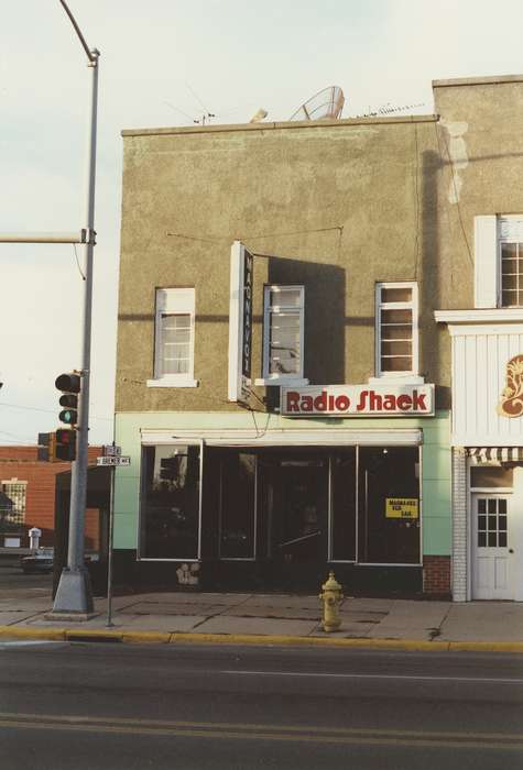 Main Streets & Town Squares, history of Iowa, Iowa History, storefront, Barns, Waverly, IA, street corner, Iowa, Cities and Towns, Waverly Public Library