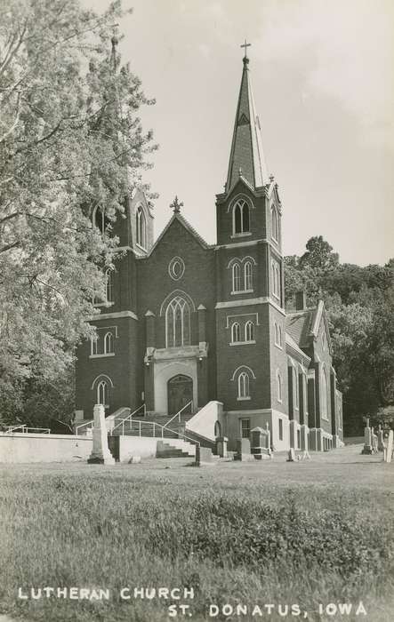 history of Iowa, Religious Structures, St. Donatus, IA, Iowa, Palczewski, Catherine, church, Iowa History