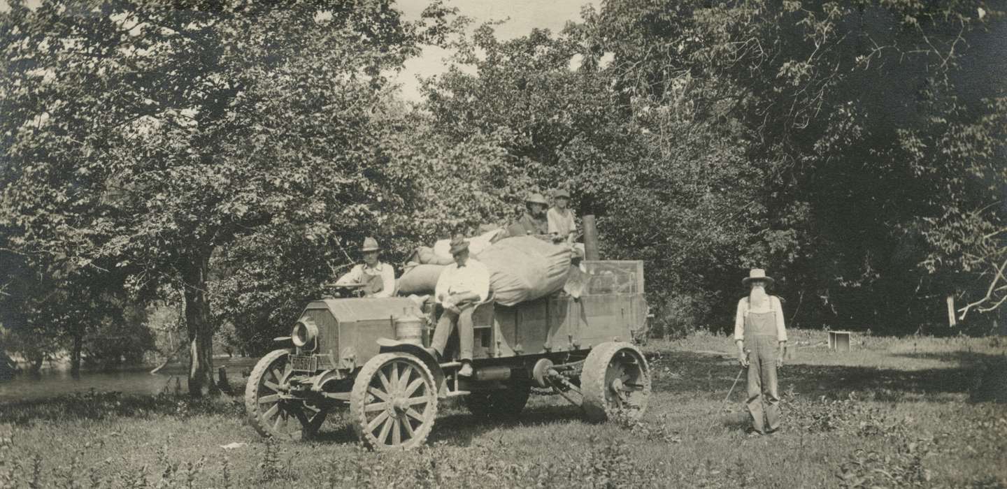 Portraits - Group, boy scouts, history of Iowa, Iowa History, truck, Motorized Vehicles, Hamilton County, IA, Iowa, McMurray, Doug