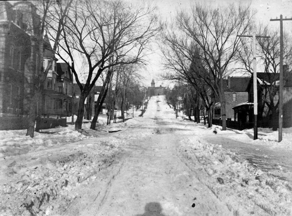 Ottumwa, IA, history of Iowa, Lemberger, LeAnn, snow, Main Streets & Town Squares, Iowa, Cities and Towns, Iowa History, Winter, road