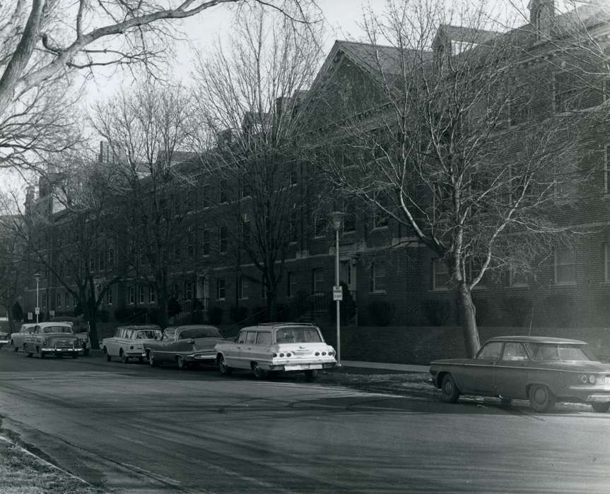 lawther hall, Cedar Falls, IA, cars, history of Iowa, Iowa History, uni, lawther, UNI Special Collections & University Archives, Iowa, state college of iowa, dorm, Schools and Education, university of northern iowa, campus