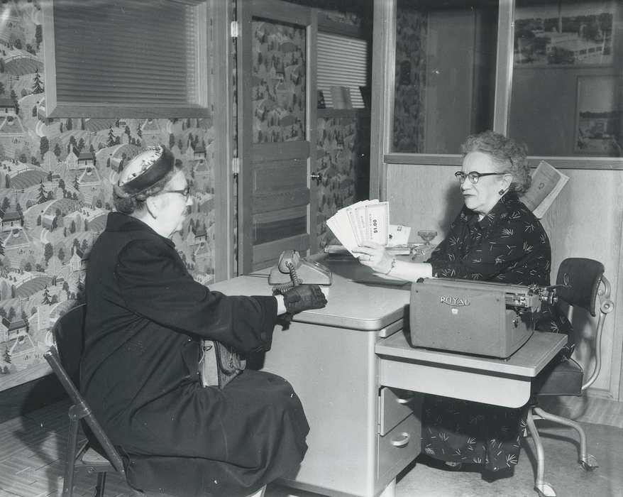 history of Iowa, women at work, Waverly Public Library, Iowa, Civic Engagement, contest, office, Iowa History, women