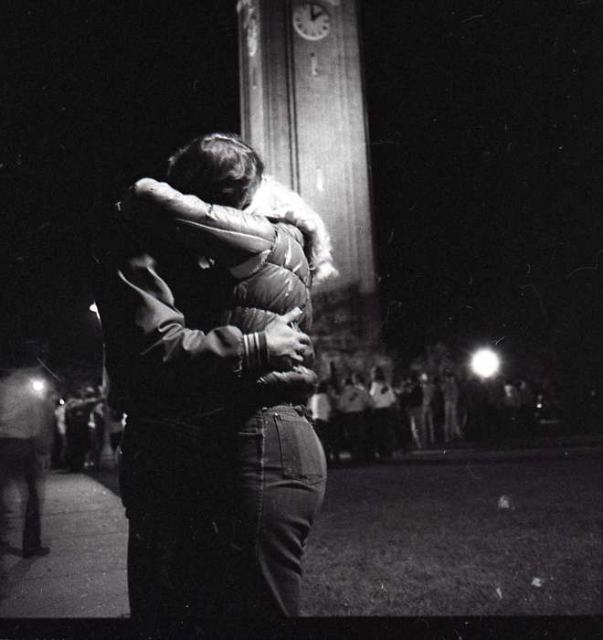 campanile, Iowa History, Iowa, kissing, Schools and Education, university of northern iowa, kiss, uni, UNI Special Collections & University Archives, Leisure, Cedar Falls, IA, history of Iowa