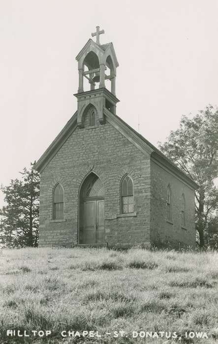 history of Iowa, Religious Structures, St. Donatus, IA, Iowa History, chapel, cross, Iowa, Palczewski, Catherine, church