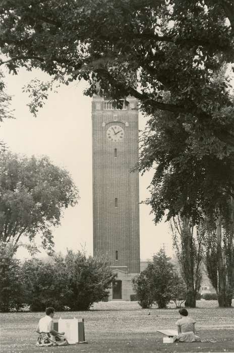 art, campanile, Iowa History, artist, Iowa, Schools and Education, university of northern iowa, iowa state teachers college, uni, UNI Special Collections & University Archives, Leisure, Cedar Falls, IA, history of Iowa