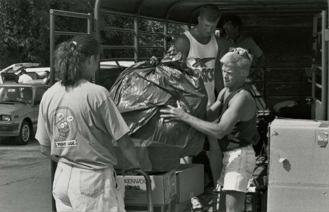 trailer, Iowa History, Iowa, Motorized Vehicles, Schools and Education, university of northern iowa, luggage, uni, UNI Special Collections & University Archives, Cedar Falls, IA, history of Iowa