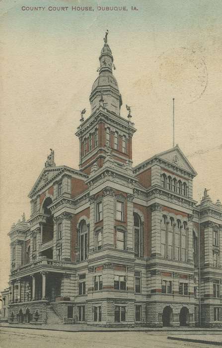 Main Streets & Town Squares, Dubuque, IA, history of Iowa, Iowa History, courthouse, Dean, Shirley, Iowa, Cities and Towns