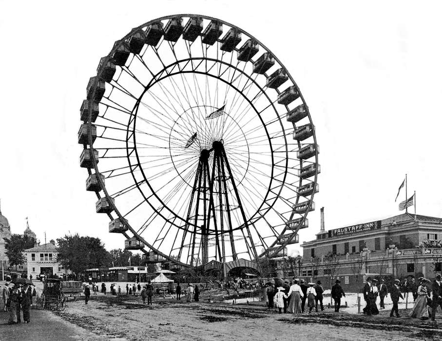 Travel, Iowa, world's fair, Fairs and Festivals, Iowa History, Lemberger, LeAnn, Chicago, IL, history of Iowa, ferris wheel