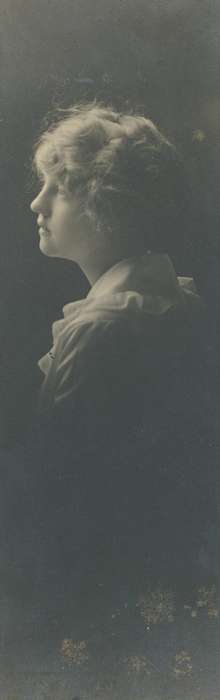 history of Iowa, Iowa History, Iowa, young woman, dress, Waverly Public Library, Portraits - Individual