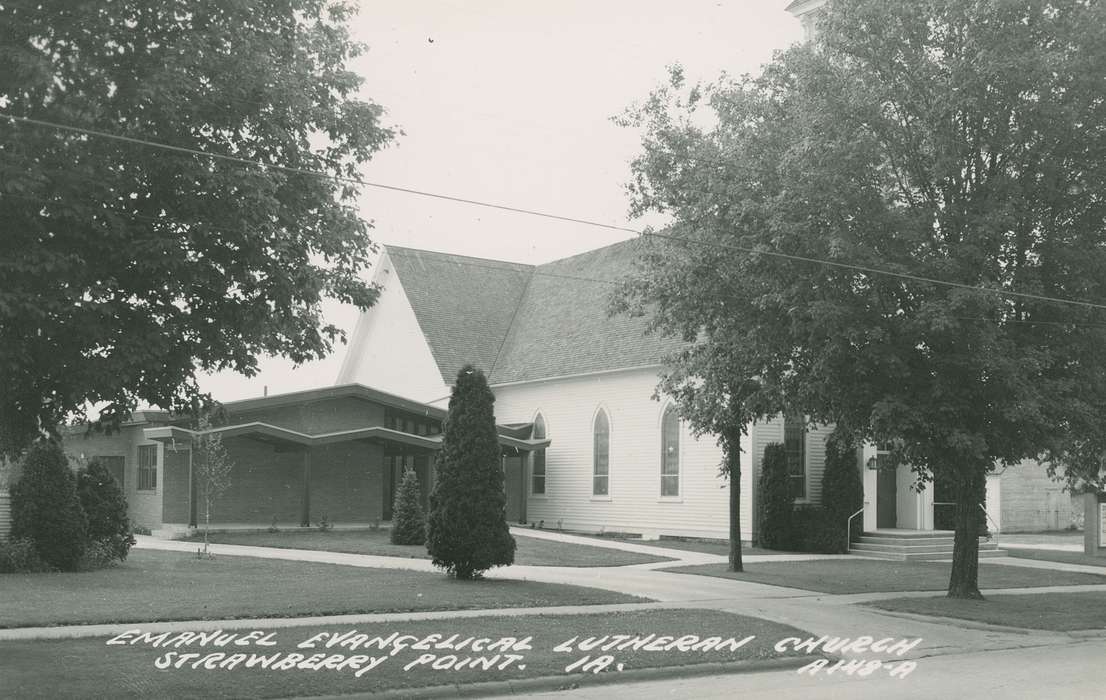 history of Iowa, Religious Structures, Iowa History, Palczewski, Catherine, Iowa, Cities and Towns, Strawberry Point, IA, church
