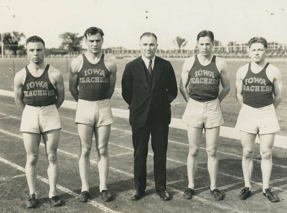 history of Iowa, college sports, Portraits - Group, track and field, Iowa, university of northern iowa, uni, iowa state teachers college, Iowa History, Schools and Education, Sports, University of Northern Iowa Museum, Cedar Falls, IA