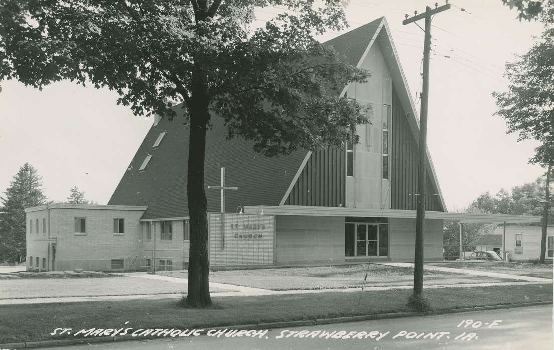 history of Iowa, Religious Structures, Iowa History, Palczewski, Catherine, Iowa, Cities and Towns, Strawberry Point, IA, church