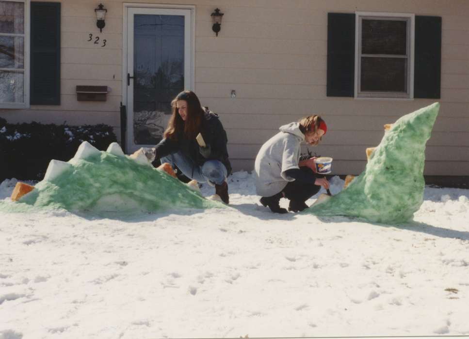 Reed, Mark, history of Iowa, Iowa History, dragon, Winter, Iowa, Waterloo, IA, snow, Children, Leisure