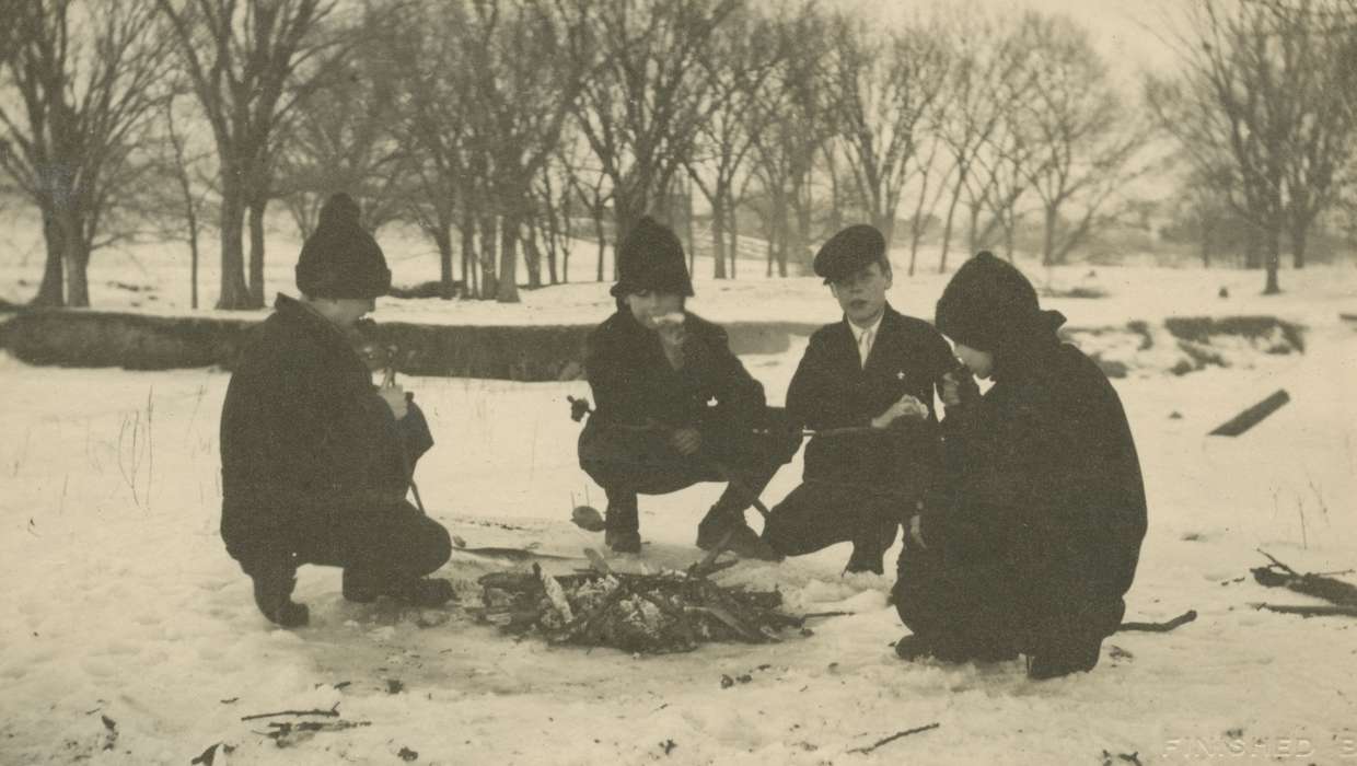 boy scouts, Iowa History, McMurray, Doug, Children, Iowa, Webster City, IA, history of Iowa, fire, Winter, firewood