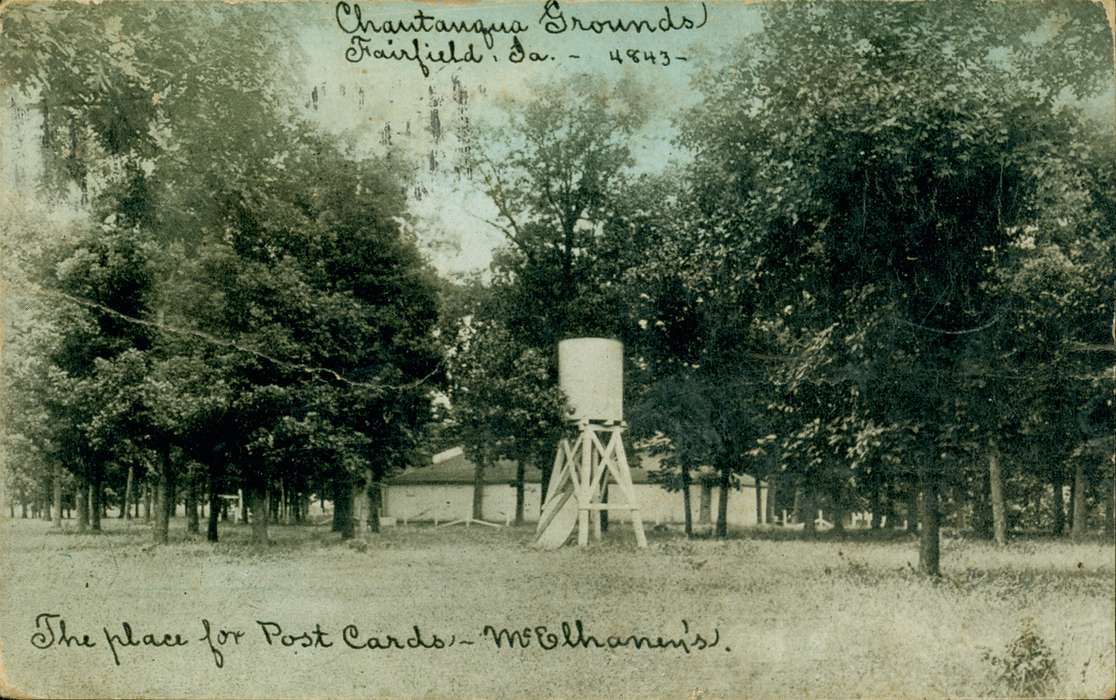 history of Iowa, Lemberger, LeAnn, Farms, Iowa, Fairfield, IA, Iowa History, water tower, tree