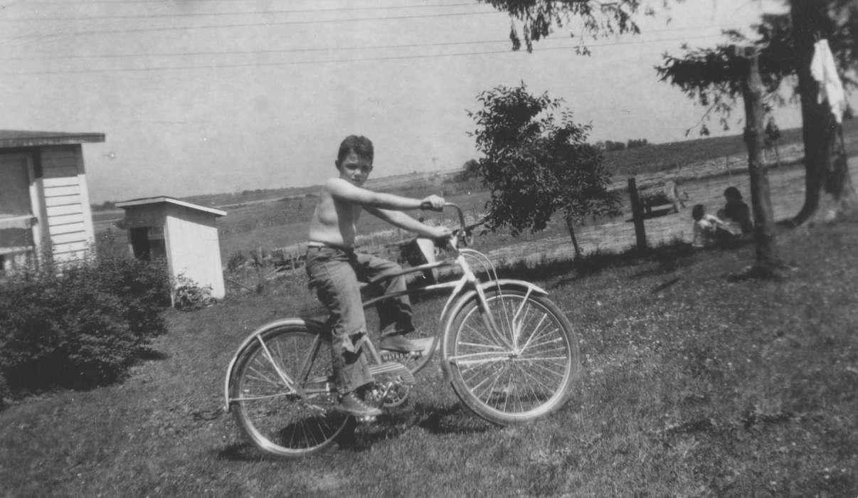 Outdoor Recreation, Iowa, bike, Children, Epworth, IA, Portraits - Individual, bicycle, history of Iowa, Wessels, Doris, Iowa History