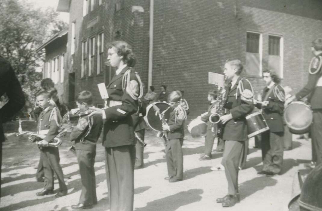 Pratt, Marsha, Iowa, parade, Iowa History, Rock Island, IL, Children, marching band, Civic Engagement, history of Iowa, drum corp