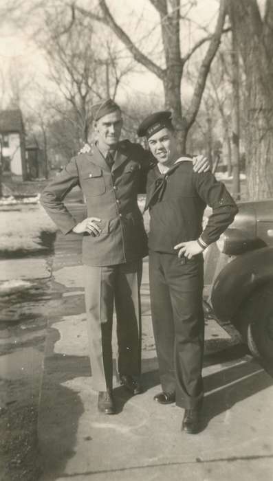 Portraits - Group, uniform, Iowa, Waterloo, IA, Wagner, Brian, Military and Veterans, navy, army, history of Iowa, Iowa History