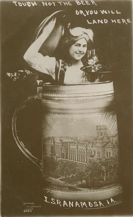 history of Iowa, advertisement, Iowa History, anamosa state penitentiary, alcohol, Prisons and Criminal Justice, Iowa, Anamosa, IA, Hatcher, Cecilia, Portraits - Individual