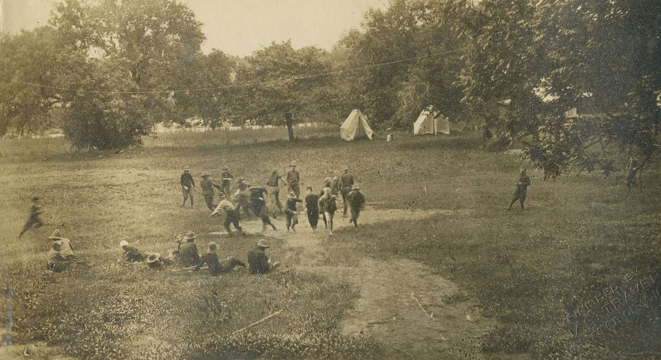 Outdoor Recreation, Iowa, Webster City, IA, McMurray, Doug, Leisure, Children, history of Iowa, camping, boy scouts, Iowa History