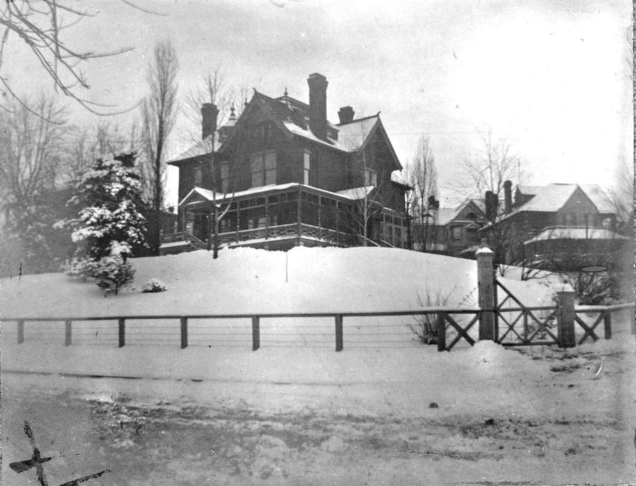 Iowa, Homes, house, Lemberger, LeAnn, Ottumwa, IA, Winter, history of Iowa, snow, Iowa History