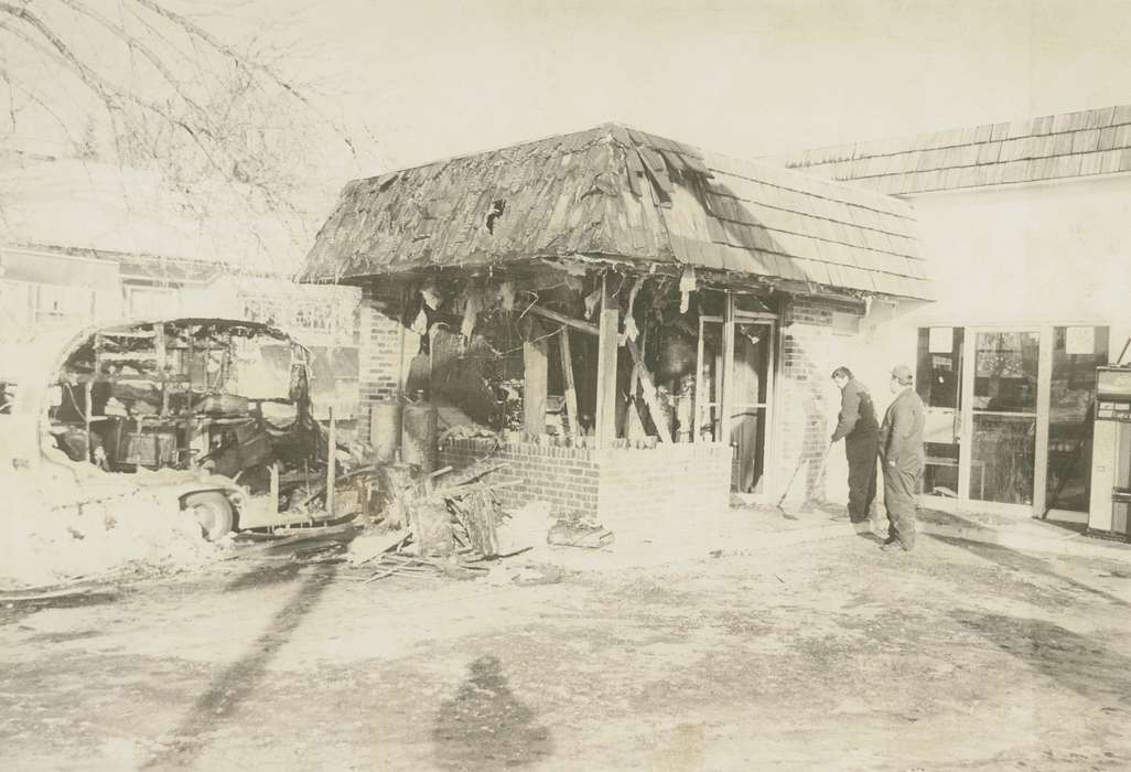 history of Iowa, Iowa History, Wrecks, Businesses and Factories, fire, Waverly, IA, Iowa, Waverly Public Library