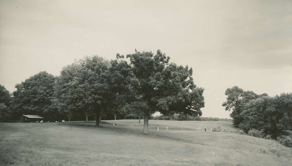 golf, Hatcher, Cecilia, history of Iowa, Iowa History, trees, Iowa, Landscapes, Anamosa, IA, Sports, park, Outdoor Recreation