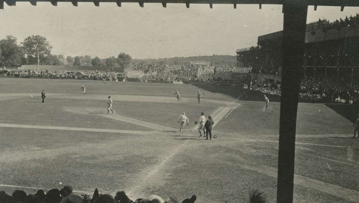 Travel, history of Iowa, Iowa History, New Haven, CT, fans, umpire, yale, baseball, pitcher, Iowa, catcher, Schools and Education, Sports, McMurray, Doug