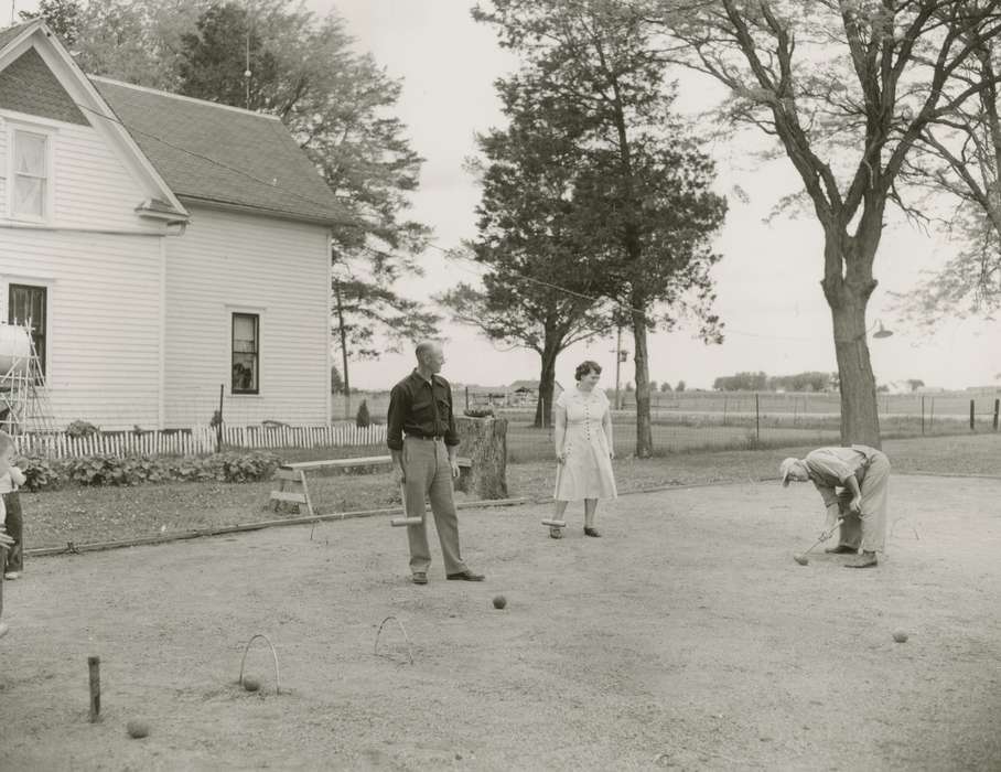 Stewart, Phyllis, Webster County, IA, Iowa, ball, croquet, Leisure, Homes, Farms, history of Iowa, Iowa History