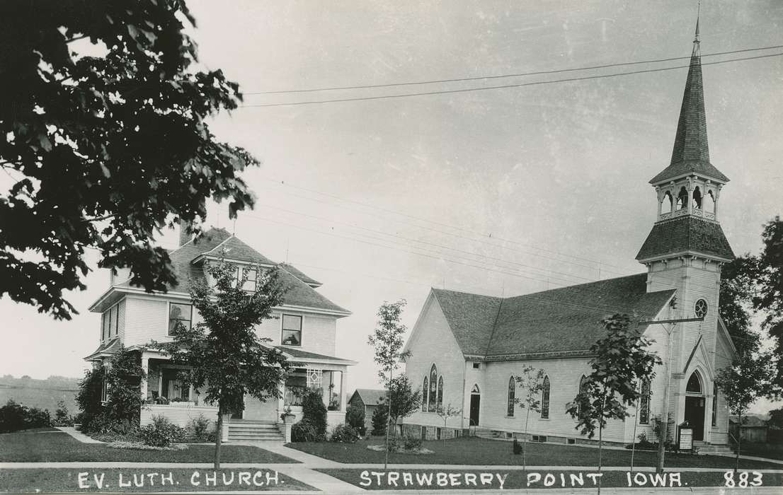 Palczewski, Catherine, history of Iowa, Religious Structures, Iowa, Iowa History, Strawberry Point, IA, church