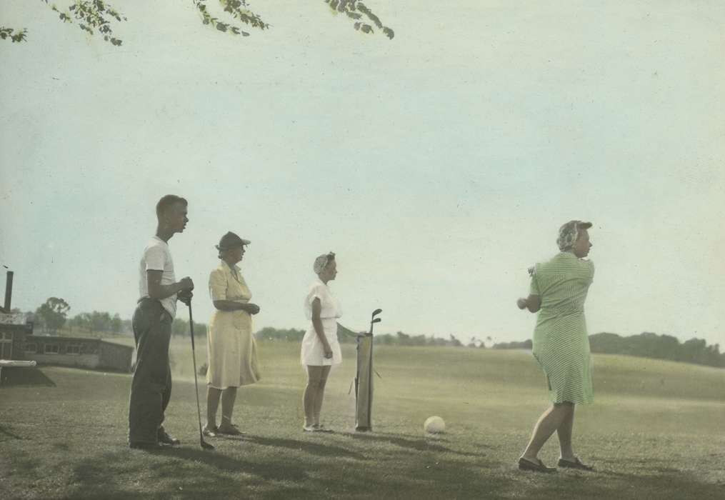 Iowa History, colorized, Clear Lake, IA, Iowa, McMurray, Doug, Sports, golf, Outdoor Recreation, history of Iowa