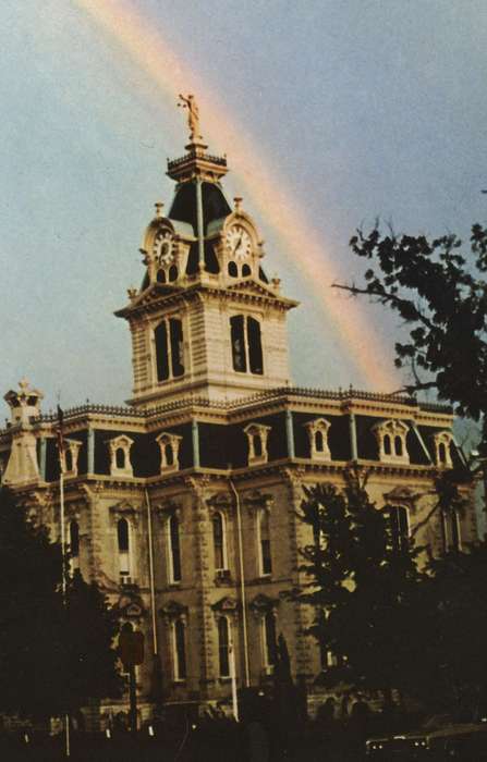Main Streets & Town Squares, Bloomfield, IA, history of Iowa, Iowa History, Prisons and Criminal Justice, courthouse, Dean, Shirley, Iowa, Cities and Towns, rainbow