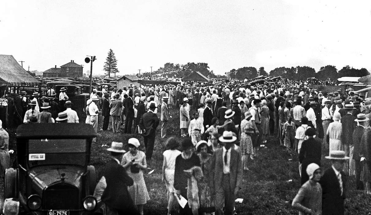 Lemberger, LeAnn, Fairs and Festivals, air show, Motorized Vehicles, Iowa History, Iowa, history of Iowa, car, Ottumwa, IA, airplane