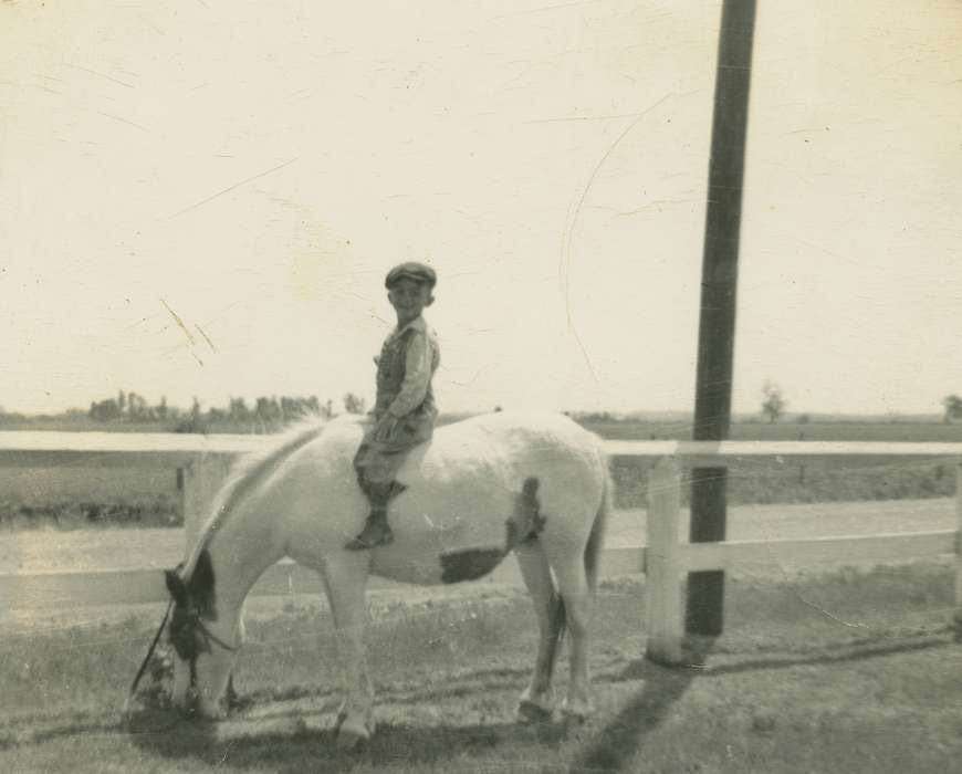 Meyers, Peggy, history of Iowa, pony, Iowa History, West Liberty, IA, Animals, Iowa, Schools and Education, Farms, Children, Portraits - Individual