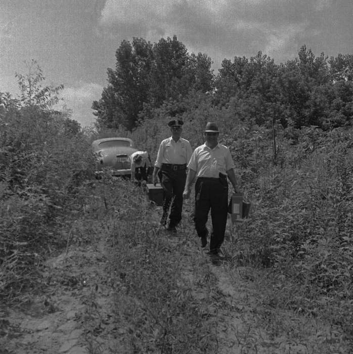 car, Iowa History, Iowa, Motorized Vehicles, Lemberger, LeAnn, Labor and Occupations, Ottumwa, IA, prarie grass, history of Iowa, police officer