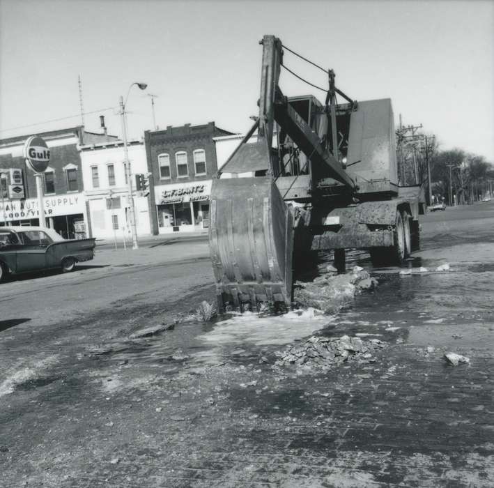 construction, history of Iowa, Waverly Public Library, storefront, Iowa, street, Iowa History, Cities and Towns