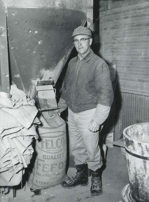 working men, history of Iowa, feed, Iowa History, Iowa, Waverly Public Library, Labor and Occupations