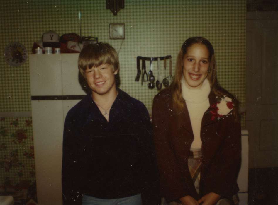 Portraits - Group, Reiter-Husted, Brenda, history of Iowa, kitchen, Iowa History, girl, Iowa, Lawler, IA, boy