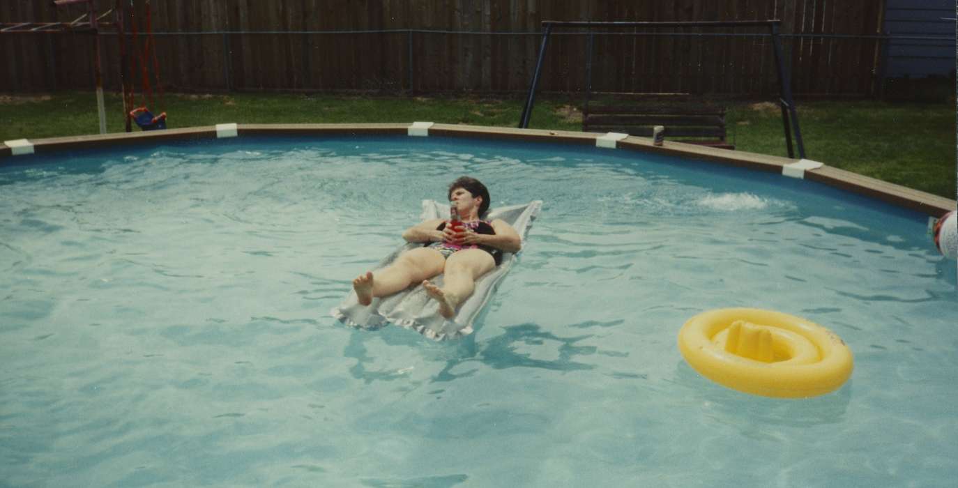 swimming, Nichols, Roger, float, history of Iowa, Iowa History, Council Bluffs, IA, swimming pool, swim, Iowa, Leisure, pool