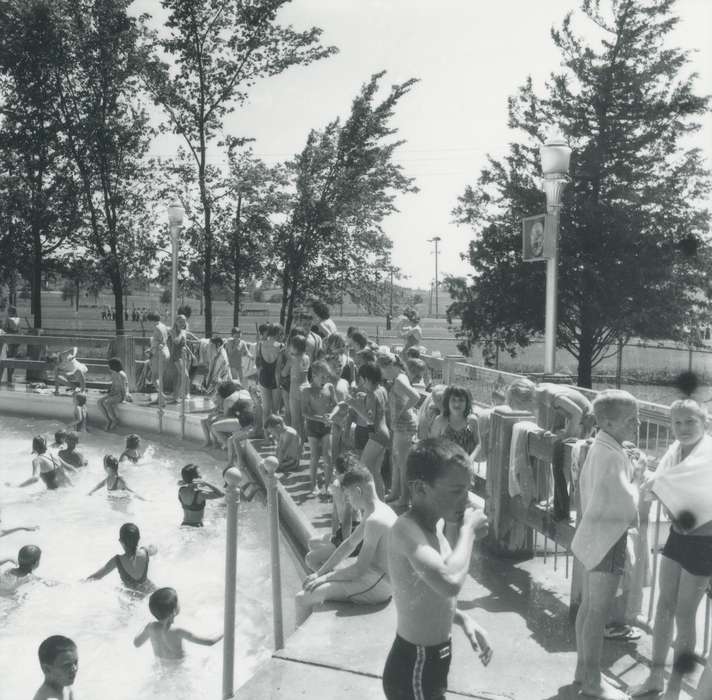 swimming, pool, Waverly Public Library, swimming pool, history of Iowa, Iowa, swim suit, children, Iowa History, Outdoor Recreation