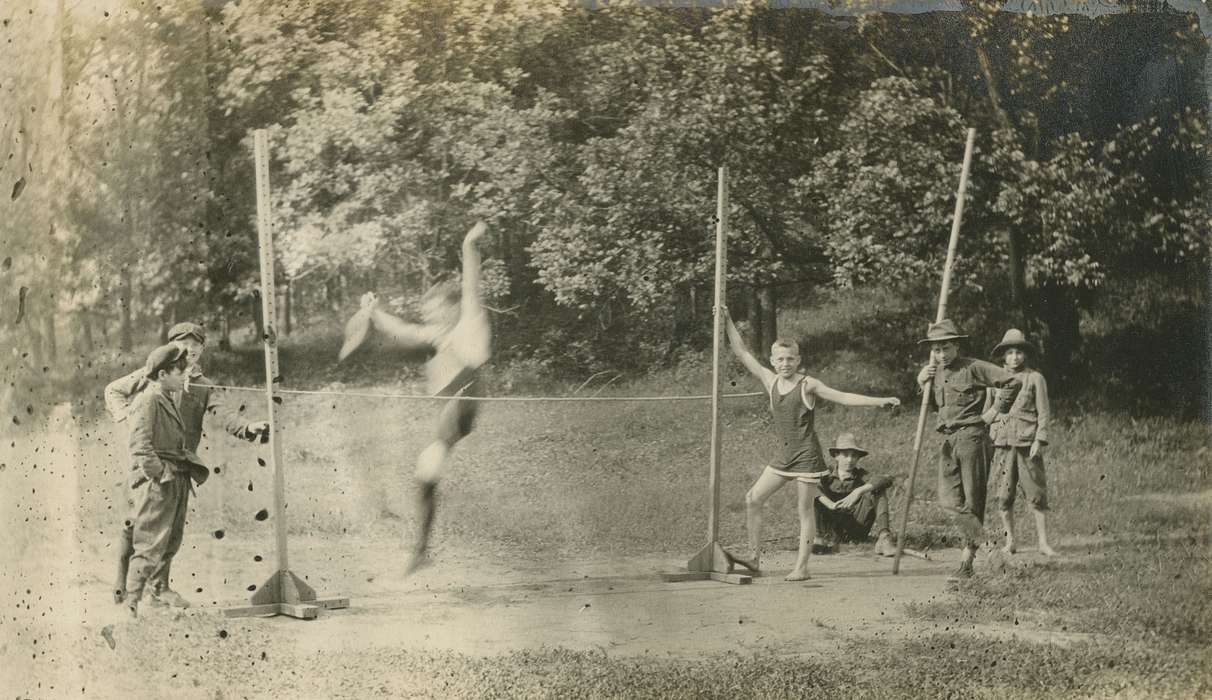 jumping, boy scouts, Iowa History, McMurray, Doug, Children, Iowa, Webster City, IA, history of Iowa, Sports