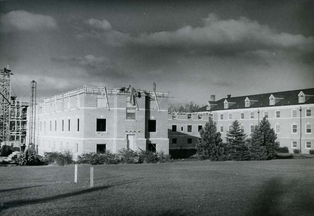 Cedar Falls, IA, dormitory, history of Iowa, Iowa History, uni, university, iowa state teachers college, UNI Special Collections & University Archives, Iowa, Schools and Education, construction, university of northern iowa