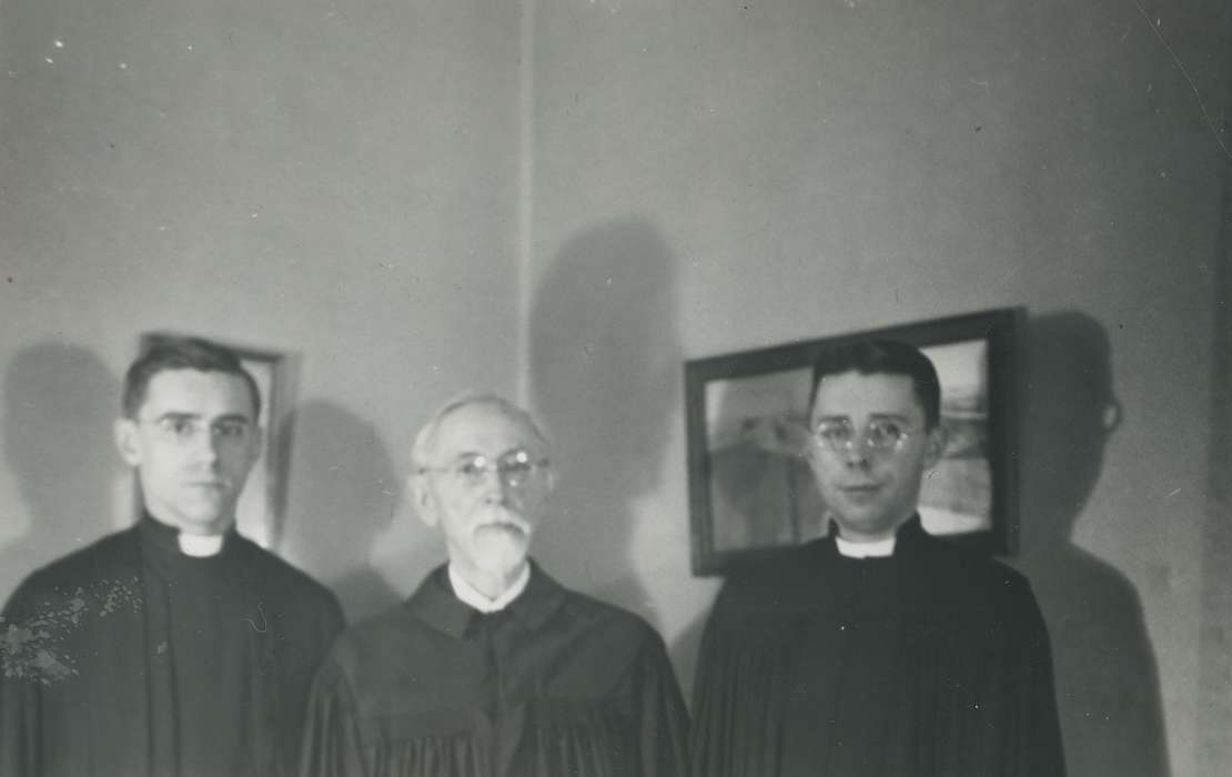 Portraits - Group, history of Iowa, Iowa History, priest, Waverly, IA, Iowa, christian, correct date needed, Waverly Public Library, Religion