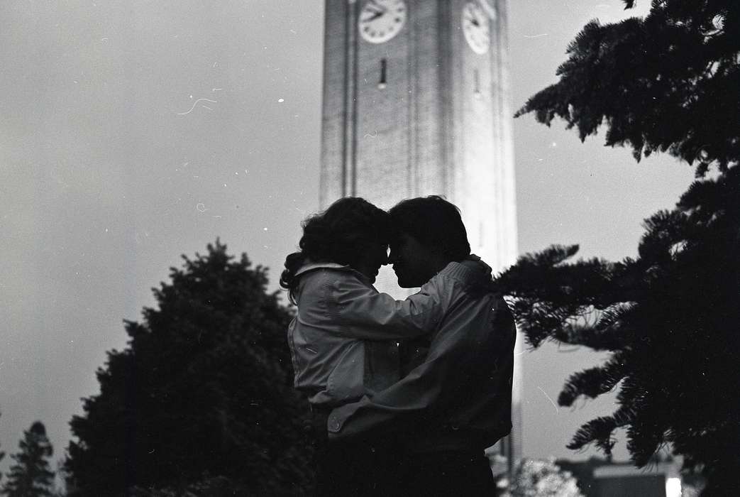 campanile, Iowa History, Iowa, kissing, Schools and Education, university of northern iowa, kiss, uni, UNI Special Collections & University Archives, Leisure, Cedar Falls, IA, history of Iowa