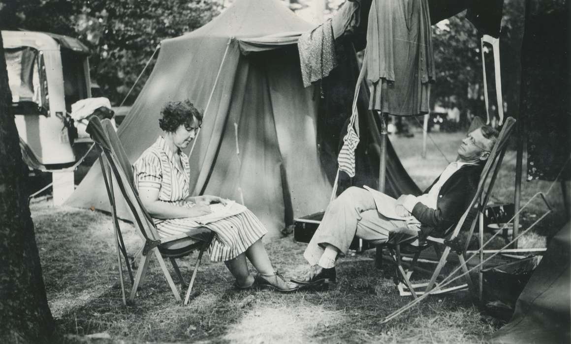 McMurray, Doug, Outdoor Recreation, Iowa History, tent, USA, Iowa, history of Iowa
