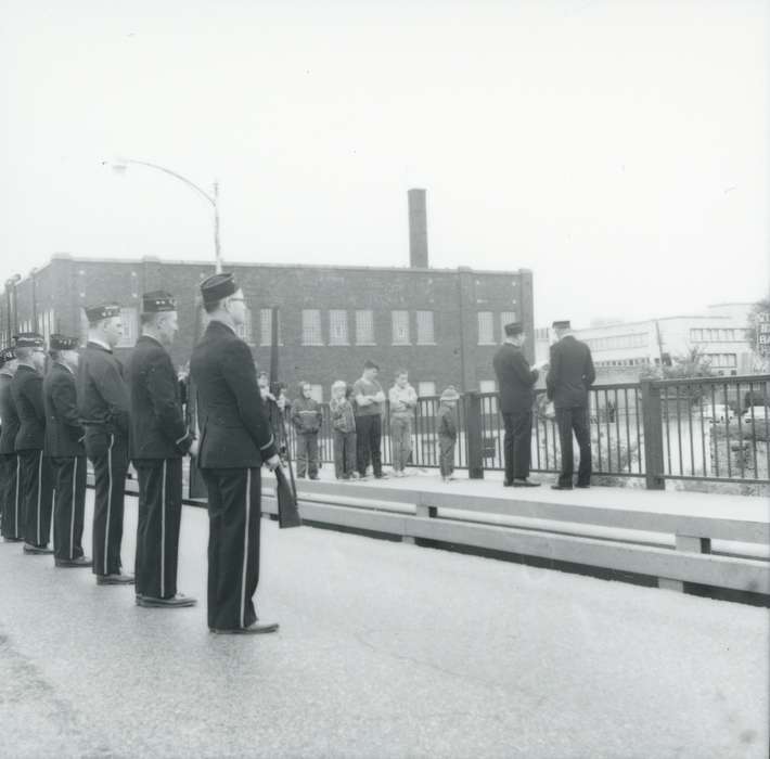 Military and Veterans, Main Streets & Town Squares, bridge, Iowa History, military, history of Iowa, military service, veterans, Iowa, memorial, Waverly Public Library
