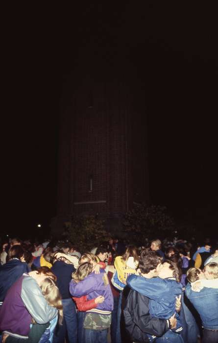 campanile, Iowa History, Iowa, kissing, Schools and Education, university of northern iowa, kiss, uni, UNI Special Collections & University Archives, Leisure, Cedar Falls, IA, history of Iowa