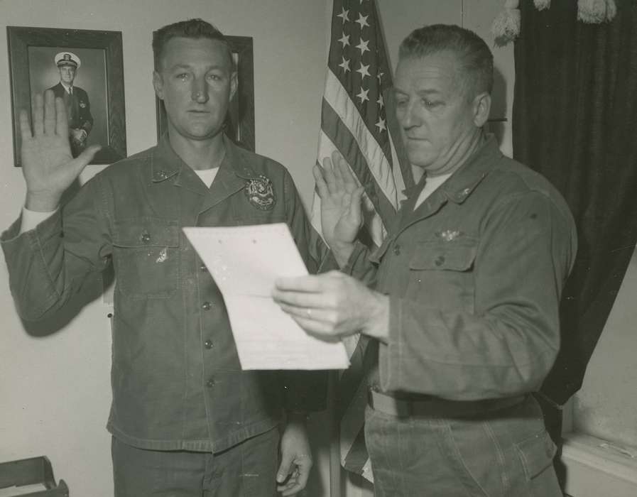 uniform, Iowa, american flag, Military and Veterans, Ottumwa, IA, oath, history of Iowa, Maddy, Jodi, Iowa History